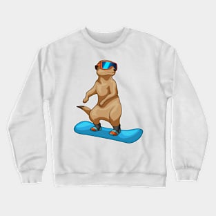 Meerkat Snowboard Winter sports Crewneck Sweatshirt